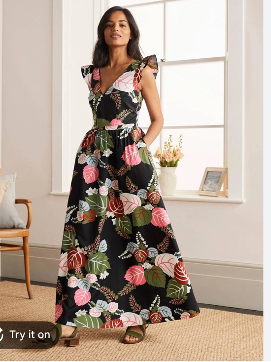 Boden Dresses & Skirts - Boden Frill Sleeve Maxi Dress NWT!